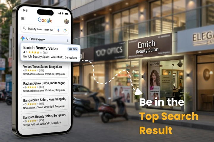 Screenshot of Buzl mobile app dashboard showing keyword tracking and ranking reports